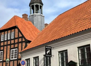 Middelaldersporet i Ebeltoft. Foto af Det gamle Rådhus.